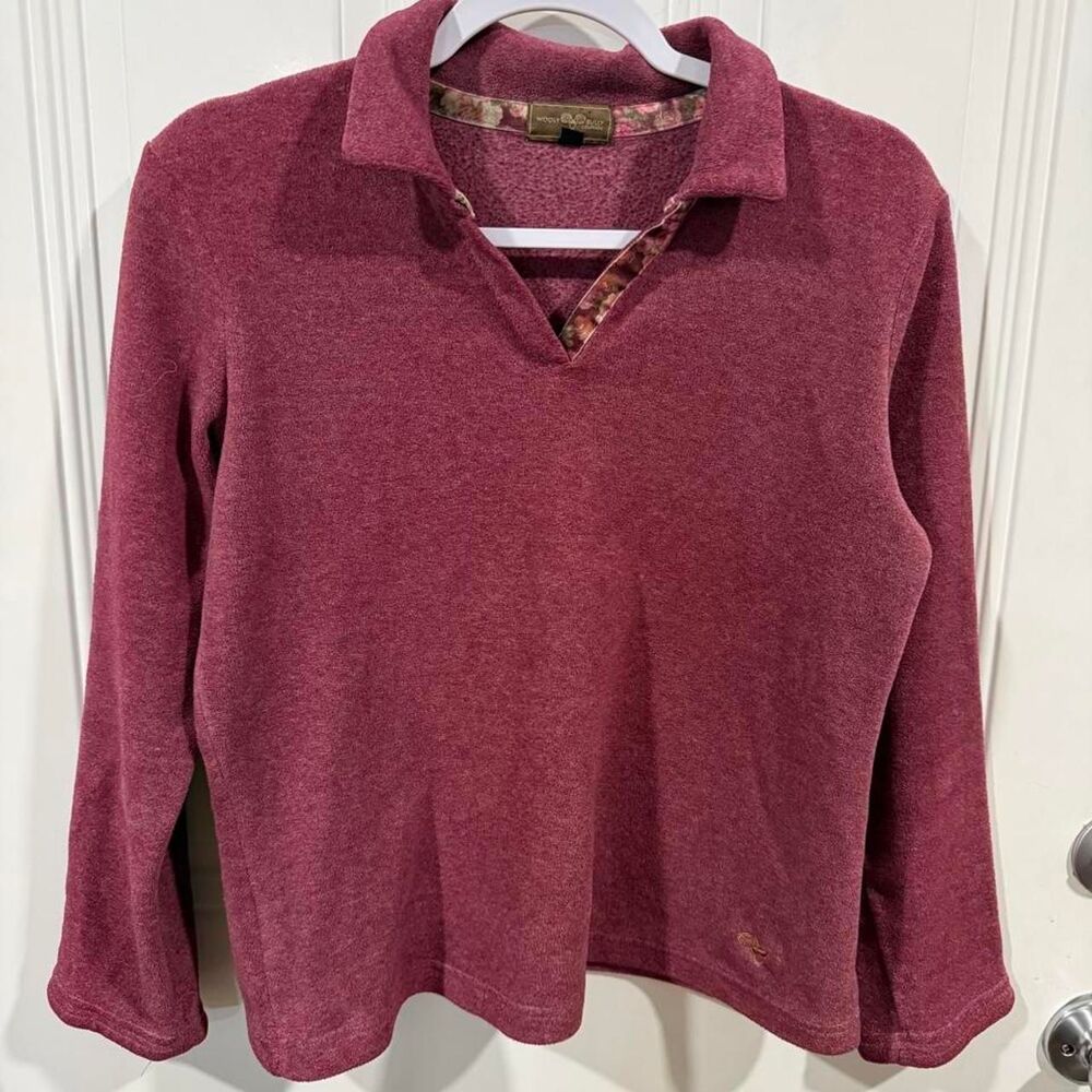 Unbranded Women's Burgundy and Red Sweatshirt
